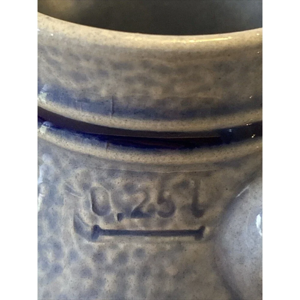 Vintage Salt Glaze Wine Pitcher Vase Jug .25L Numbered Germany Marzi & Remy 5”